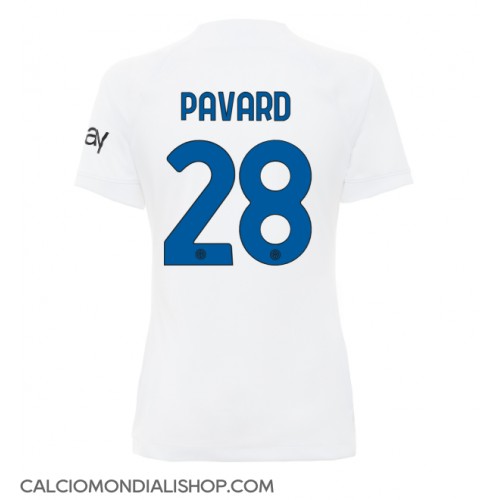 Maglie da calcio Inter Milan Benjamin Pavard #28 Seconda Maglia Femminile 2023-24 Manica Corta